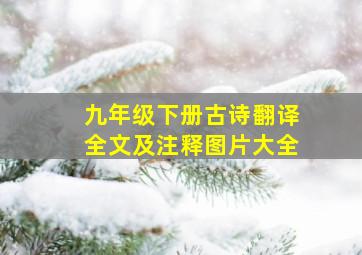 九年级下册古诗翻译全文及注释图片大全