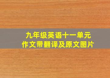 九年级英语十一单元作文带翻译及原文图片