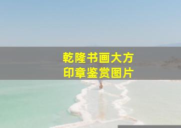 乾隆书画大方印章鉴赏图片