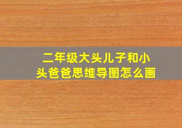 二年级大头儿子和小头爸爸思维导图怎么画