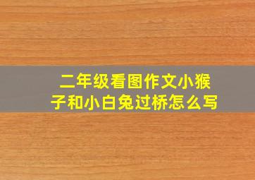 二年级看图作文小猴子和小白兔过桥怎么写