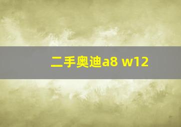 二手奥迪a8 w12