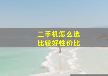 二手机怎么选比较好性价比