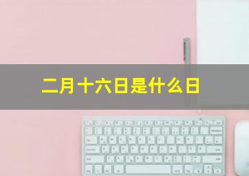 二月十六日是什么日