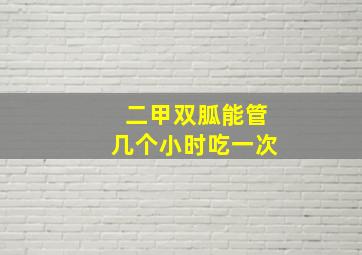 二甲双胍能管几个小时吃一次