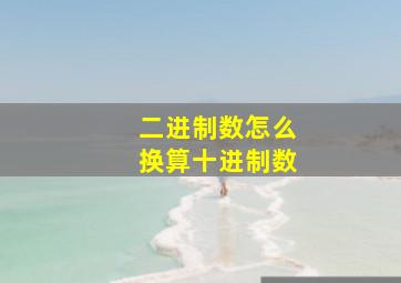 二进制数怎么换算十进制数