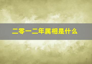 二零一二年属相是什么