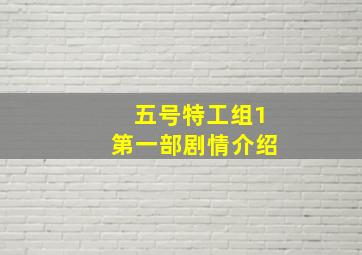 五号特工组1第一部剧情介绍