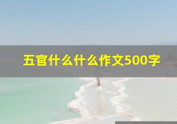 五官什么什么作文500字