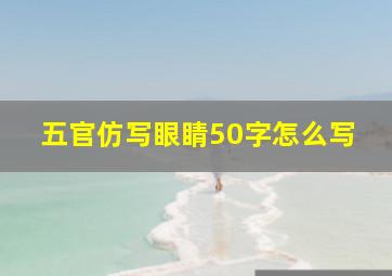 五官仿写眼睛50字怎么写