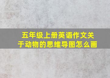 五年级上册英语作文关于动物的思维导图怎么画