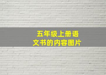 五年级上册语文书的内容图片