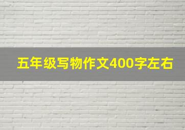 五年级写物作文400字左右