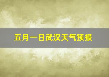 五月一日武汉天气预报