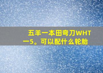 五羊一本田弯刀WHT一5。可以配什么轮胎