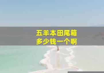 五羊本田尾箱多少钱一个啊