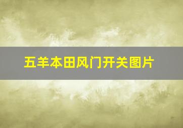 五羊本田风门开关图片