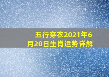 五行穿衣2021年6月20日生肖运势详解