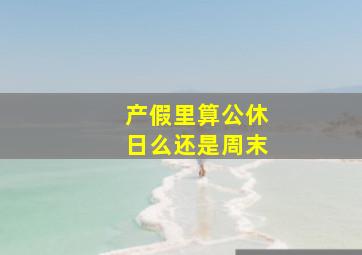 产假里算公休日么还是周末