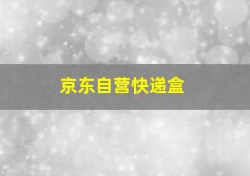 京东自营快递盒