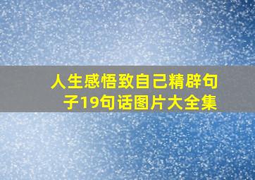 人生感悟致自己精辟句子19句话图片大全集