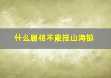 什么属相不能挂山海镇