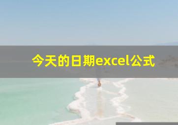 今天的日期excel公式