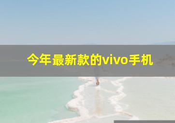 今年最新款的vivo手机