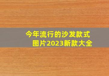 今年流行的沙发款式图片2023新款大全