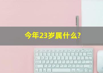 今年23岁属什么?