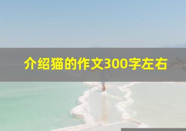 介绍猫的作文300字左右