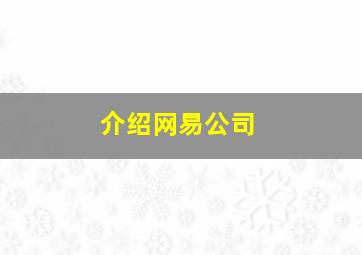 介绍网易公司