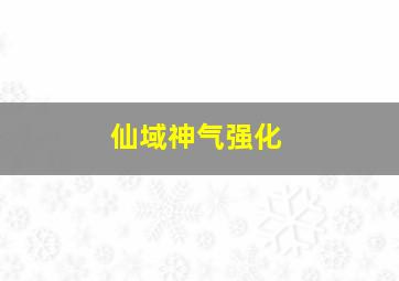 仙域神气强化