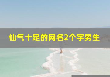 仙气十足的网名2个字男生