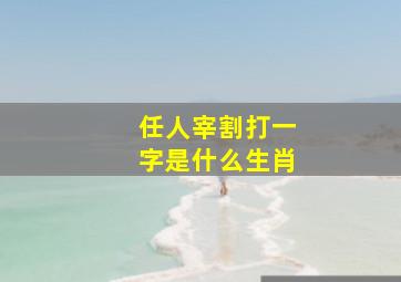 任人宰割打一字是什么生肖