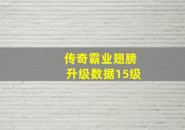 传奇霸业翅膀升级数据15级