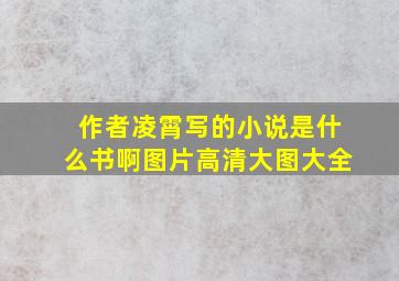 作者凌霄写的小说是什么书啊图片高清大图大全