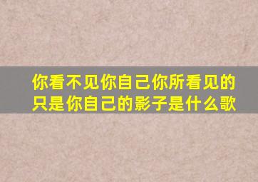 你看不见你自己你所看见的只是你自己的影子是什么歌