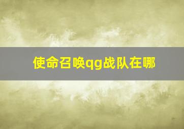 使命召唤qg战队在哪