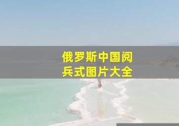 俄罗斯中国阅兵式图片大全