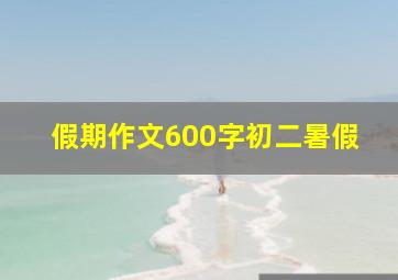 假期作文600字初二暑假