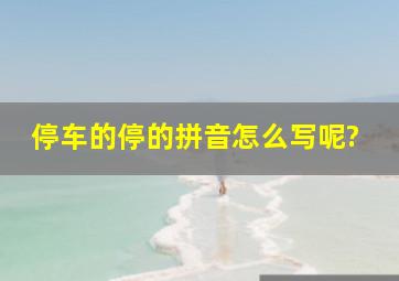 停车的停的拼音怎么写呢?