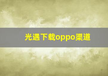 光遇下载oppo渠道