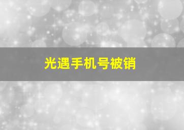 光遇手机号被销