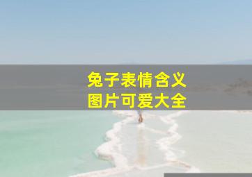 兔子表情含义图片可爱大全