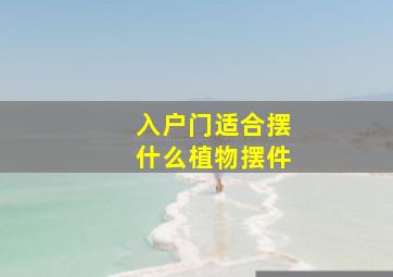 入户门适合摆什么植物摆件