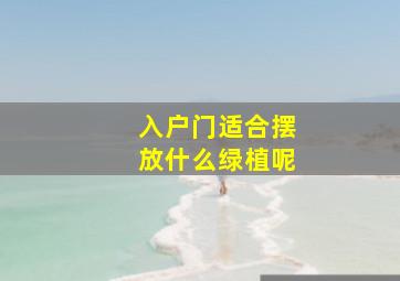 入户门适合摆放什么绿植呢