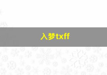 入梦txff