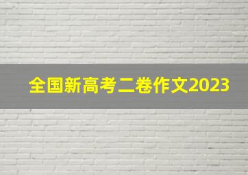 全国新高考二卷作文2023