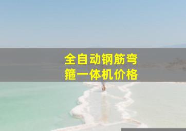 全自动钢筋弯箍一体机价格